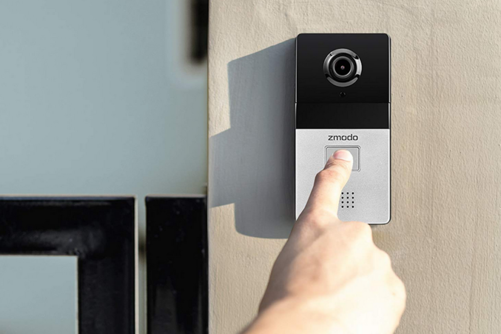 The zmodo greet smart doorbell.