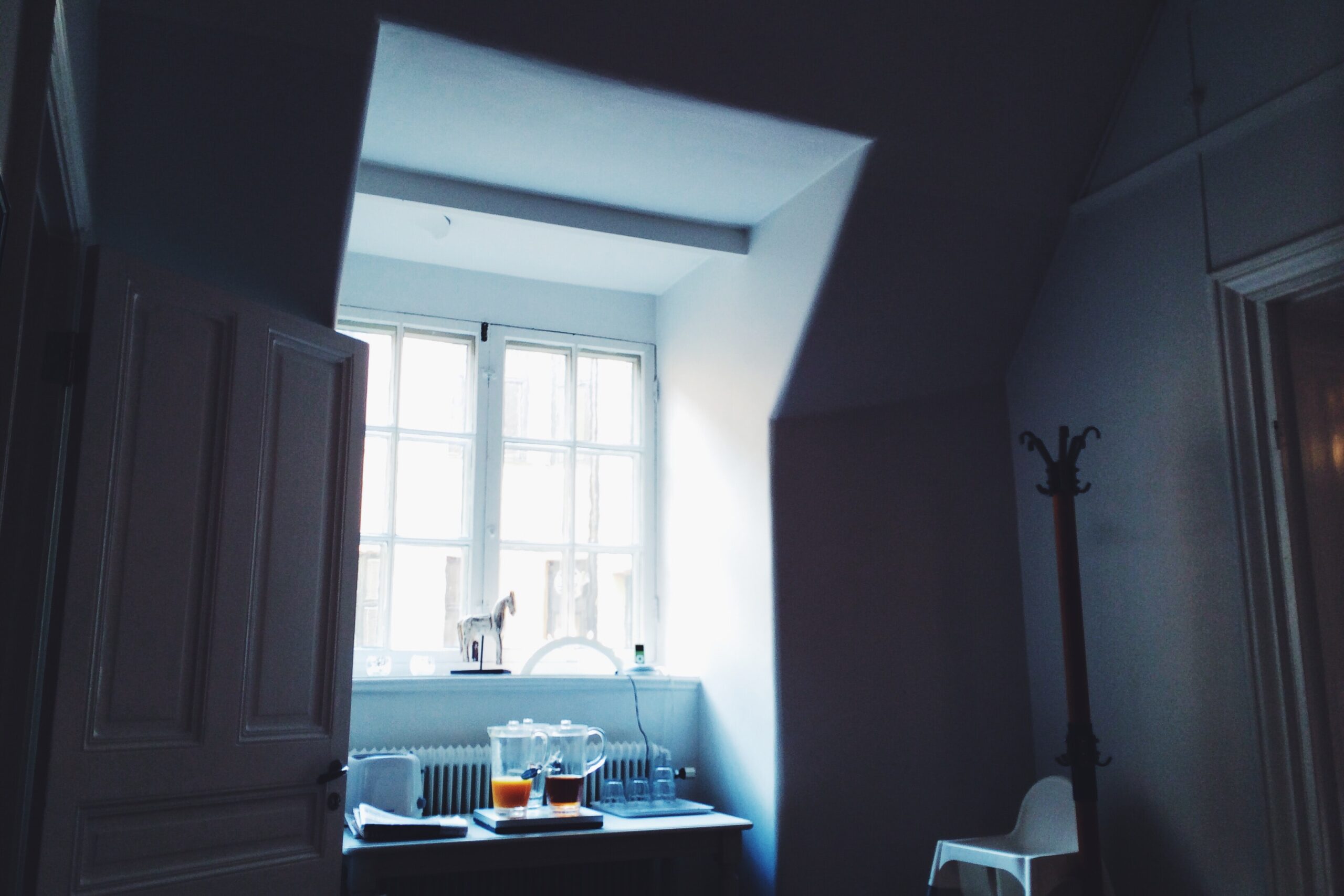 Dark blue aesthetic kitchen